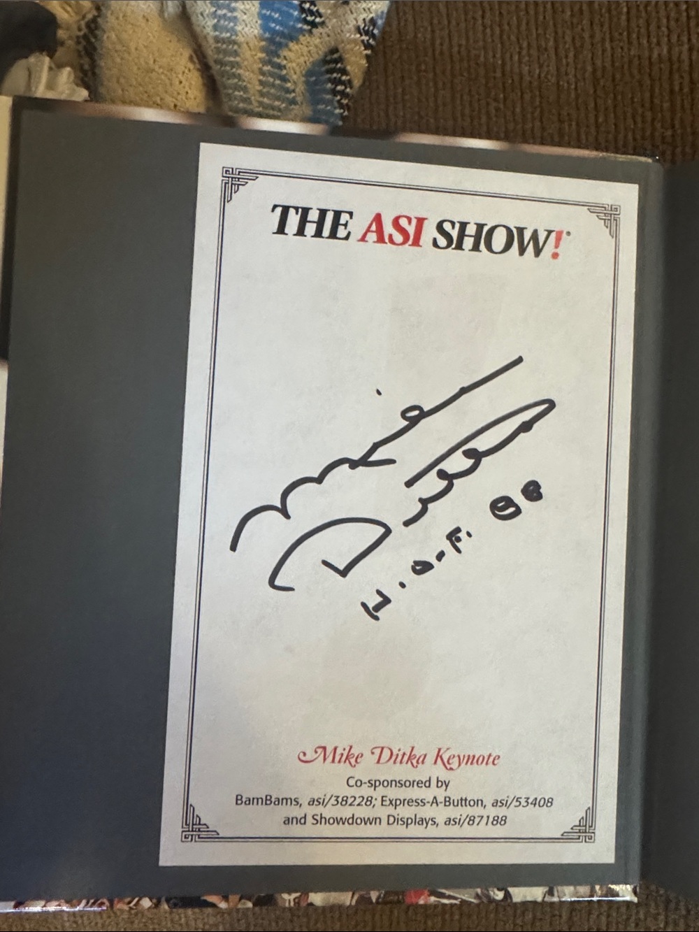 25th anniversary ‘85 Bears Mike Ditka Autographed